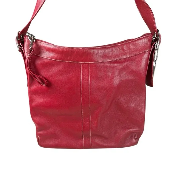 Coach | Bags | Vintage Coach Legacy Red Leather Hobo